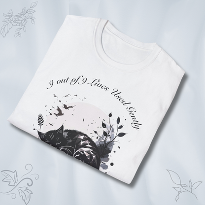 9 Out of 9 Lives Used Gently - koszulka unisex