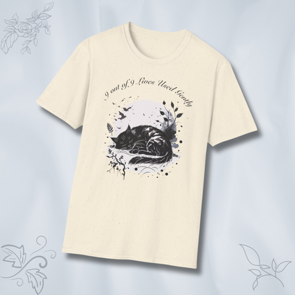9 Out of 9 Lives Used Gently - koszulka unisex